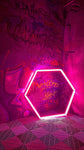 LED Hexagon Tubes 440mm / 1175mm Farbig ROT, BLAU, GRÜN, PINK