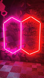 Hexagon Convex  LED Bausatz „Drawn Out“ Farbig