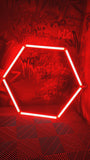 LED Hexagon Tubes 440mm / 1175mm Farbig ROT, BLAU, GRÜN, PINK